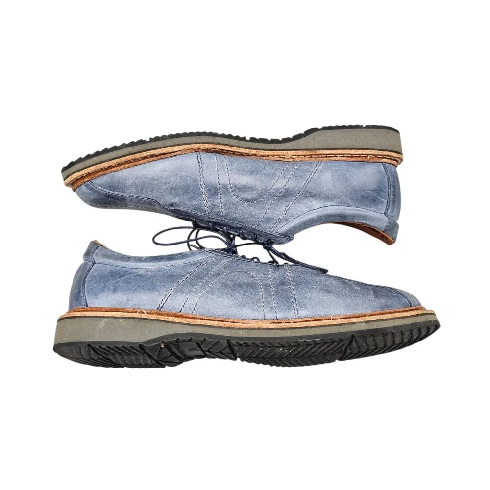 Allen Edmonds Men's Size 12 D Road Warriors Voyager Blue Leather Sneakers Shoes